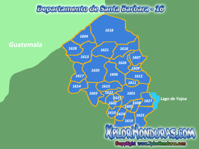Departamento de Santa Barbara y sus Municipios Departamento de Santa Barbara y sus Municipios