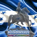 Francisco Morazan estatua bandera de honduras