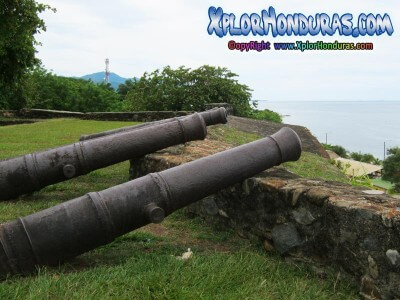Cañones de la Fortaleza de Santa Barbara Honduras