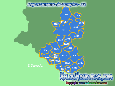Departamento de Lempira y sus Municipios Departamento de Lempira y sus Municipios
