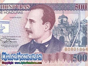 Billete de 500 Lempiras Economía de Honduras.