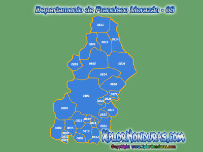 Municipios de Francisco Morazan Honduras