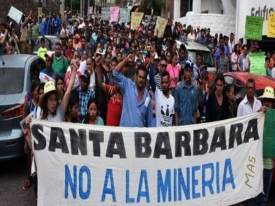 Municipios libres de Mineria en Honduras