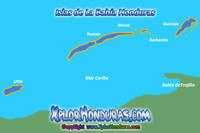 Nombre de Las Islas de Roatan Morat y Barbareta