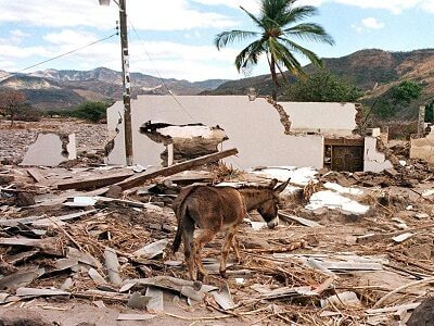 Pueblo de Morolica destruido por huracan Mitch